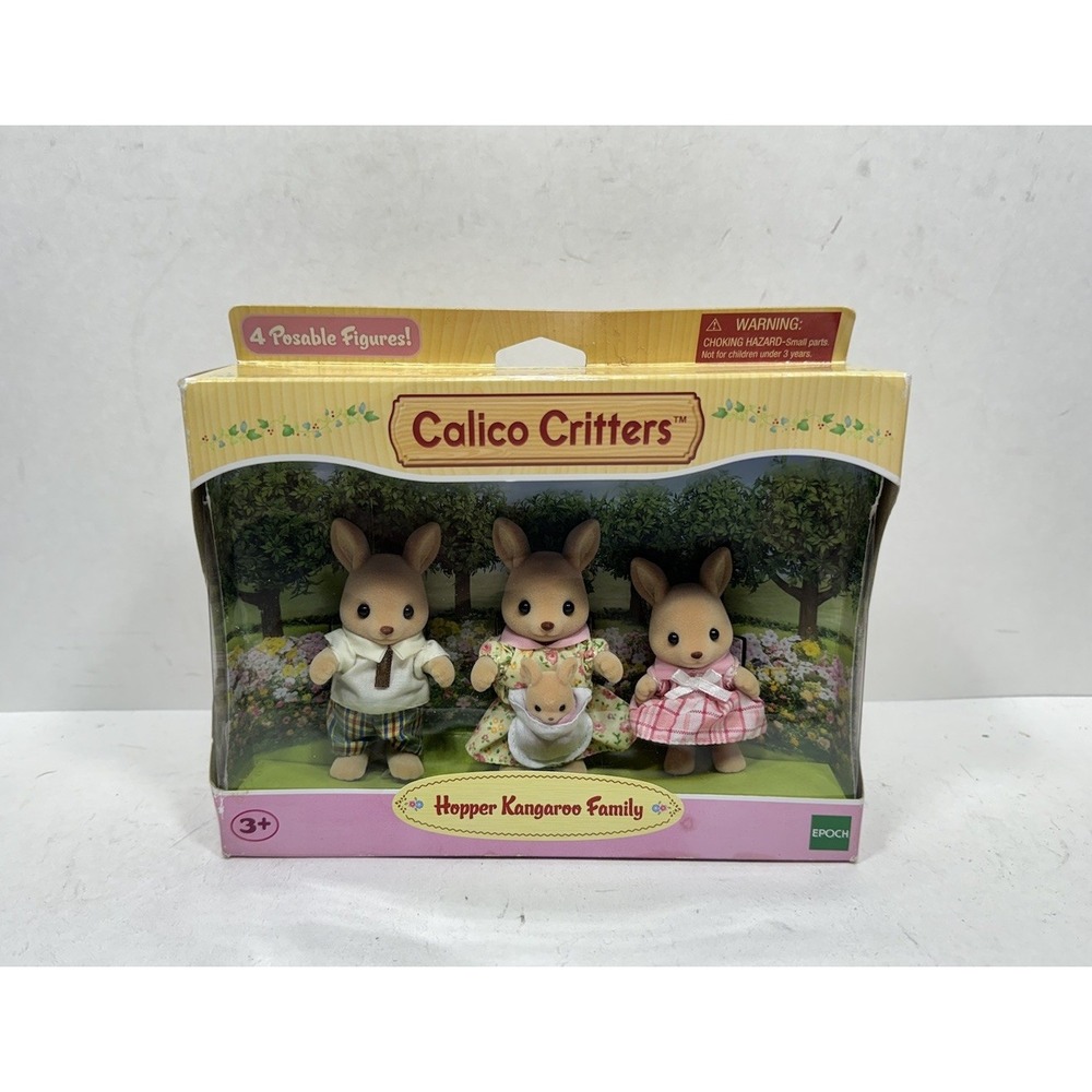 Sylvanian Families Calico Critters Hopper Kangaroo Family *Damaged Box*